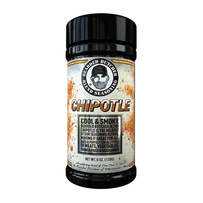 Bearded Butcher Blend Seasoning Chipotle Large Shaker 10 oz