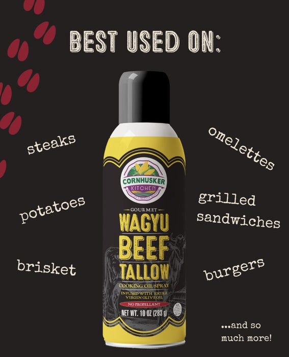 Cornhusker Kitchen Gourmet Wagyu Beef Tallow Spray 6 Pack