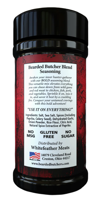 Bearded Butcher Bold Blend Seasoning Large Shaker 10 oz