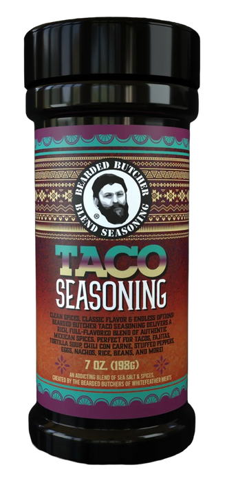 Bearded Butcher Taco Seasoning Large Shaker 7 oz