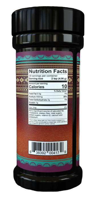 Bearded Butcher Taco Seasoning Large Shaker 7 oz