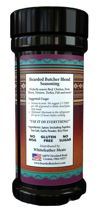 Bearded Butcher Taco Seasoning Large Shaker 7 oz