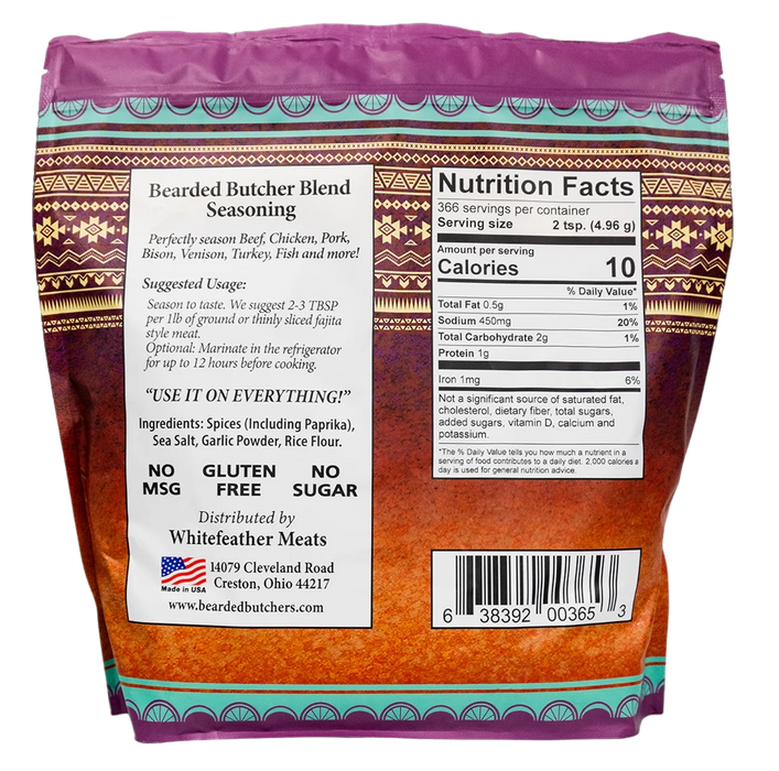 Bearded Butcher Blend Taco Seasoning Bag