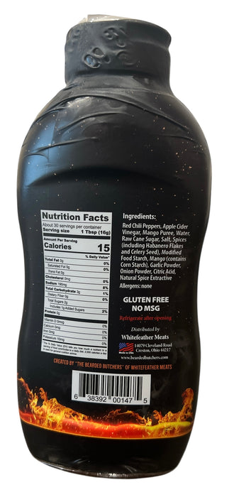 Bearded Butcher Blend Rebel Red Sauce - New 21.5 oz