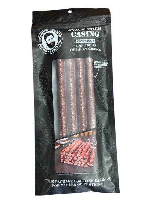 DIY Sausage - 17mm Mahogany Smokies Collagen Casing 4 Pack