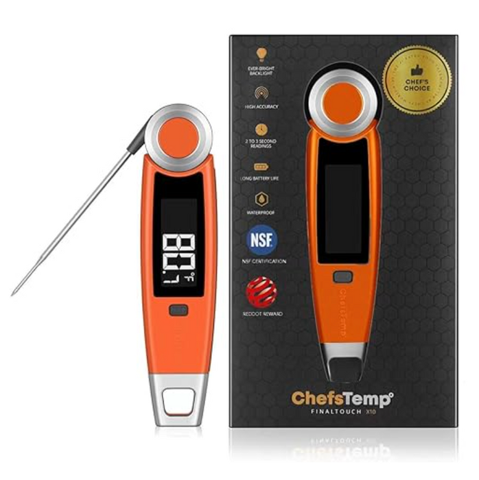 Chef's Temp Final Touch X10 Instant Read Thermometer