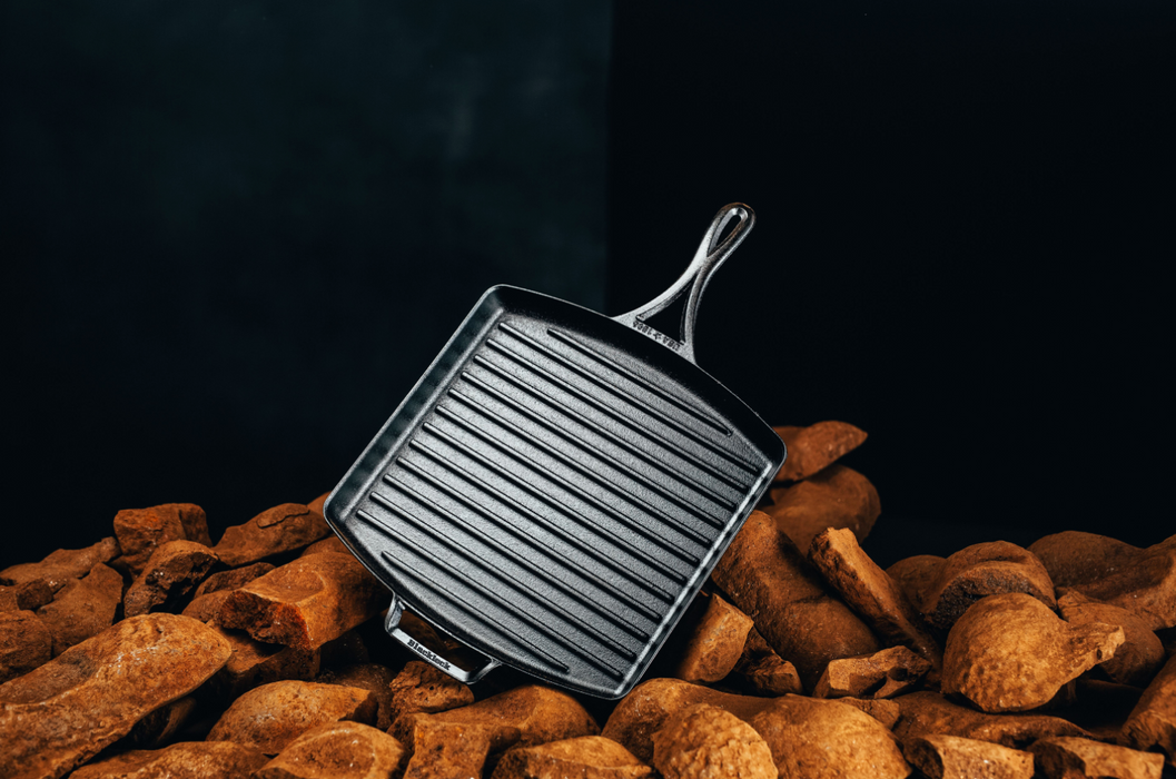 Blacklock *65* 12 Inch Triple Seasoned Cast Iron Grill Pan