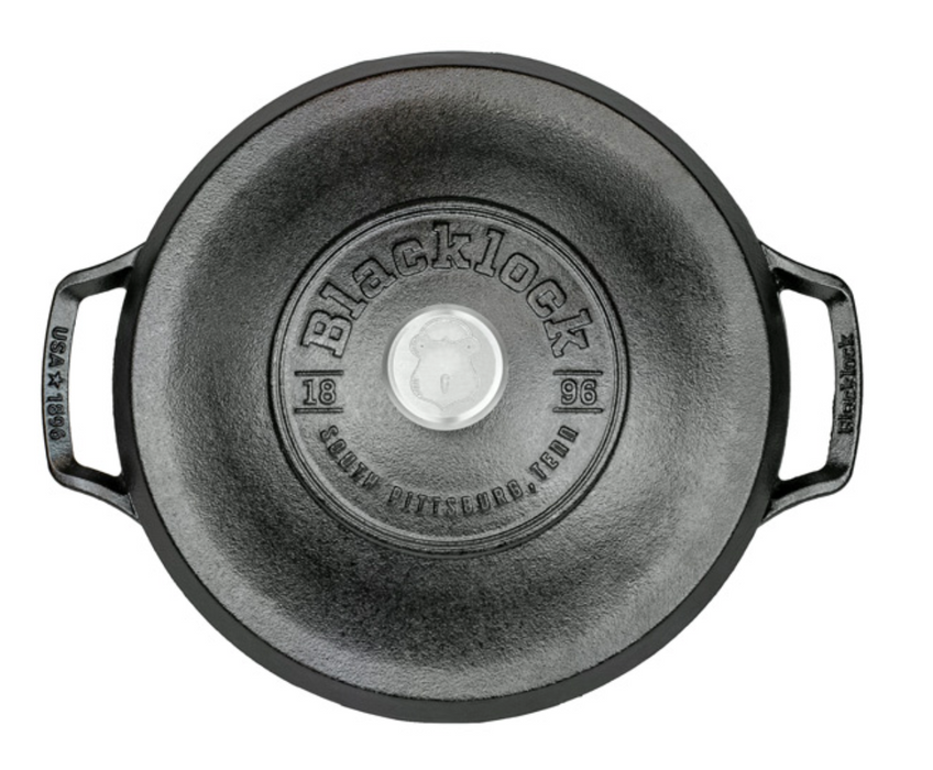 Blacklock *02* 5.5 Quart Triple Seasoned Cast Iron Dutch Oven