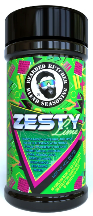 Bearded Butcher Blend Seasoning Zesty Lime Large Shaker 10 oz