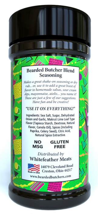 Bearded Butcher Blend Seasoning Zesty Lime Large Shaker 10 oz