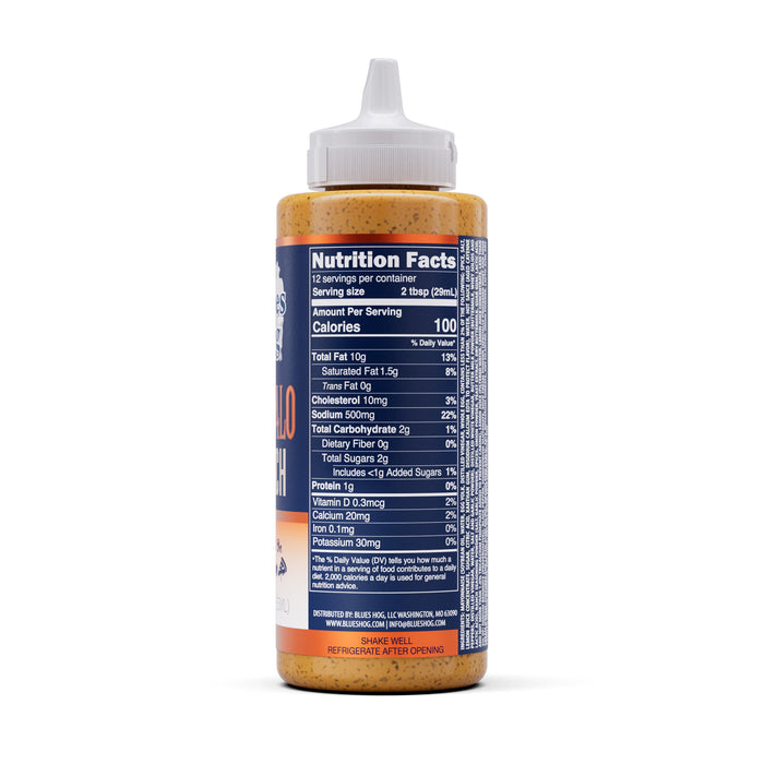 Blues Hog Buffalo Ranch Sauce, Creamy Wing & Dipping Sauce, All-Natural, Gluten-Free, No High Fructose Corn Syrup, 12 oz