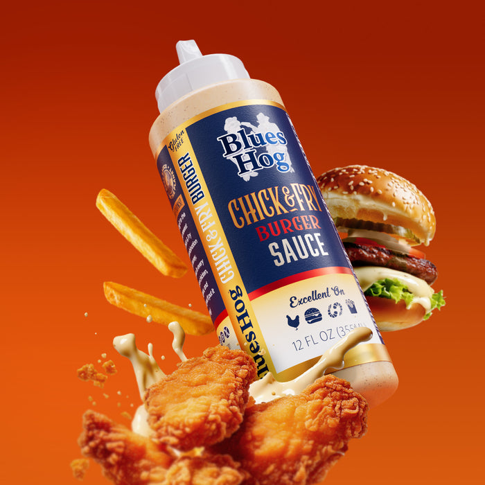 Blues Hog Chick & Fry Burger Sauce, 12 oz – Tangy & Creamy Dipping Sauce Perfect for Chicken, Fries & Burgers, All-Natural, No High Fructose Corn Syrup, Gluten-Free