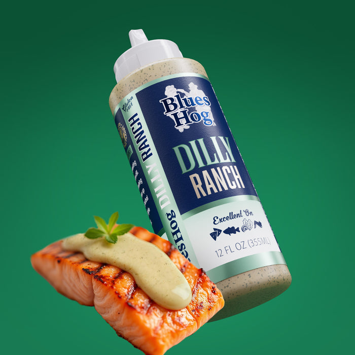 Blues Hog Dilly Ranch Sauce, Creamy Dressing & Dipping Sauce, All-Natural, Gluten-Free, No High Fructose Corn Syrup, 12 oz
