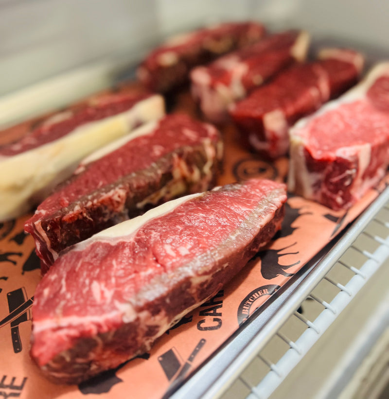 Dry Aged Canada AAA Angus Reserve Striploin Steaks