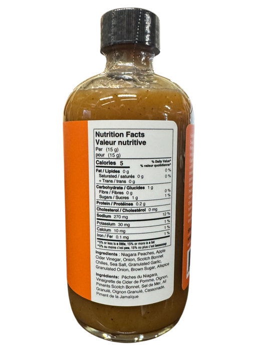 Smoke Eater Peach Bonnet Handcrafted Hot Sauce