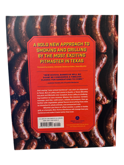 New School BBQ Book: Evan LeRoy of LeRoy and Lewis (Signed)