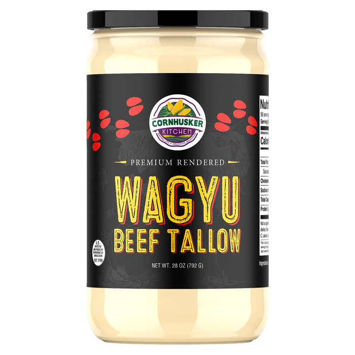 Premium Rendered Wagyu Beef Tallow Jar 28oz