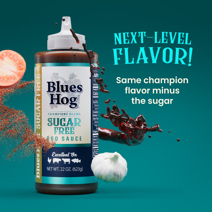 Blues Hog Sugar Free Champions’ Blend BBQ Sauce, No High Fructose Corn Syrup, Gluten-Free, 22 oz
