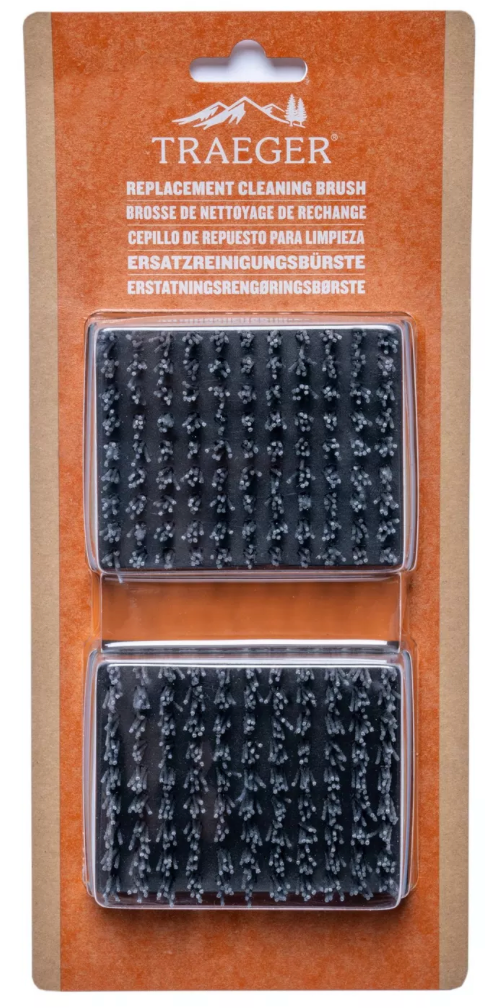 TRAEGER REPLACEMENT BBQ CLEANING BRUSH HEAD (2 PACK)