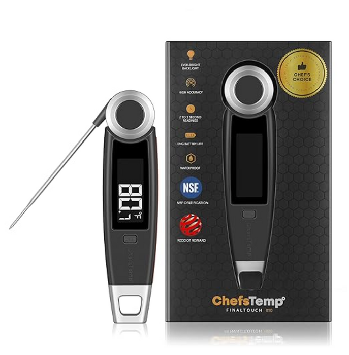Chef's Temp Final Touch X10 Instant Read Thermometer