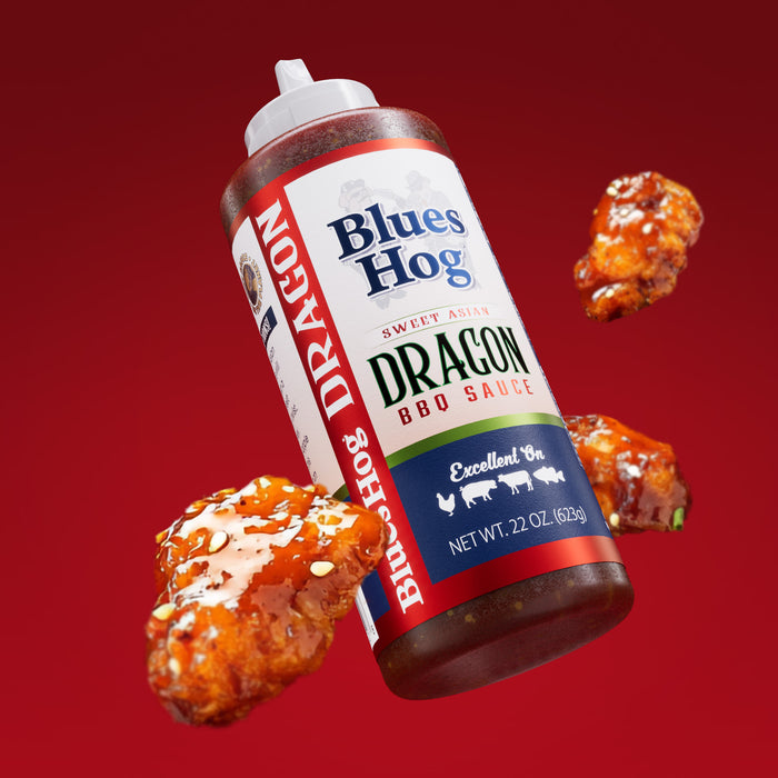 Blues Hog Sweet Asian Dragon Sauce, Sweet & Tangy Asian BBQ Sauce with Teriyaki & Garlic, All-Natural, No High Fructose Corn Syrup, 22 oz
