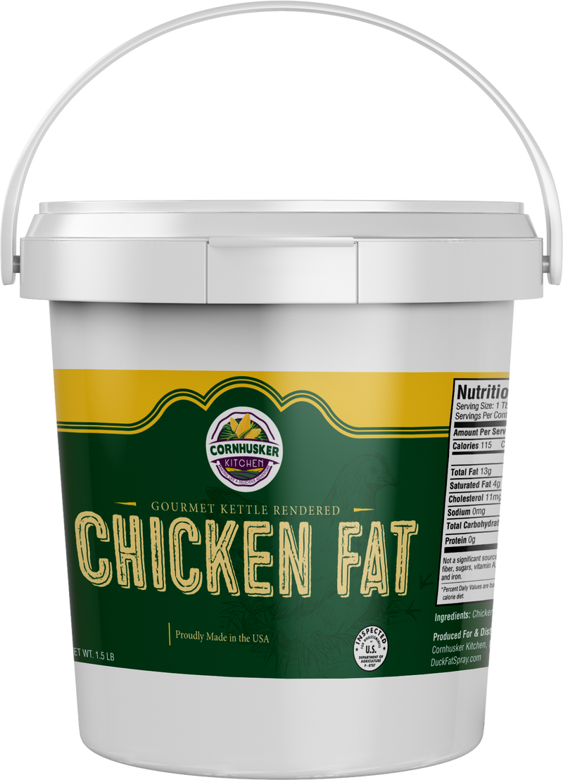 Gourmet Kettle Rendered Chicken Fat Tub (1.5lb)