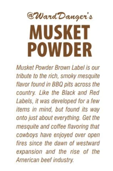 Musket Powder Brown Label