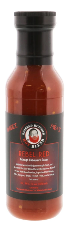 Bearded Butcher Blend Rebel Red Sauce - New 21.5 oz